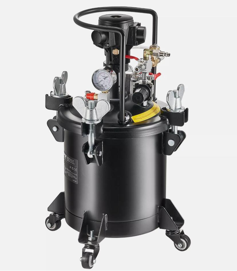 Heavy Duty 10 L/2.5 gal Spray Paint Pressure Pot Tank Fully Automatic Stirring 70 psi AU