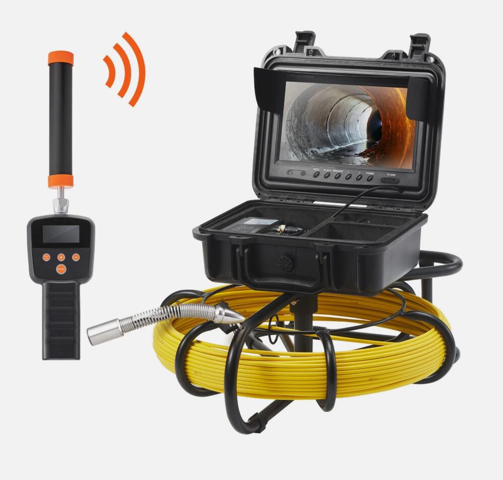 50M 9-inch 720p Screen Sewer Camera Pipe Inspection Camera With 512hz Sonde AU