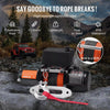 Powerful 6000lbs Remote Control Electric Winch for Truck Synthetic Rope Waterproof AU