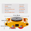 Heavy Duty 6 Ton Machinery Mover Dolly Machine Moving Skate Cargo Trolley 4 PU Wheels