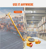 3T Heavy Duty Machinery Mover Dolly Machine Moving Skate With Handle & Swivel PU Wheels