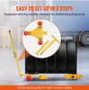 3T Heavy Duty Machinery Mover Dolly Machine Moving Skate With Handle & Swivel PU Wheels