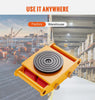 4PCS Heavy Duty 8T Machinery Mover Dolly Machine Moving Skate Cargo Trolley PU Wheels