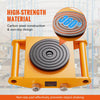 4PCS Heavy Duty 8T Machinery Mover Dolly Machine Moving Skate Cargo Trolley PU Wheels