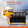 4PCS Heavy Duty 8T Machinery Mover Dolly Machine Moving Skate Cargo Trolley PU Wheels