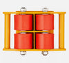 4PCS Heavy Duty 8T Machinery Mover Dolly Machine Moving Skate Cargo Trolley PU Wheels