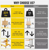 Adjustable Premium 331 lbs Capacity Lift Manual Winch Stacker Material Lift 72