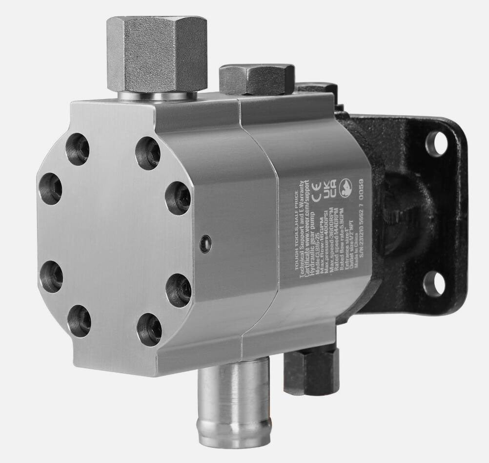 3600 RPM 4000 PSI Hydraulic Wood Log Splitter Pump Kit Gear Pump 16GPM 2 Stage with Valve