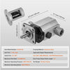 3600 RPM 4000 PSI Hydraulic Wood Log Splitter Pump Kit Gear Pump 16GPM 2 Stage with Valve