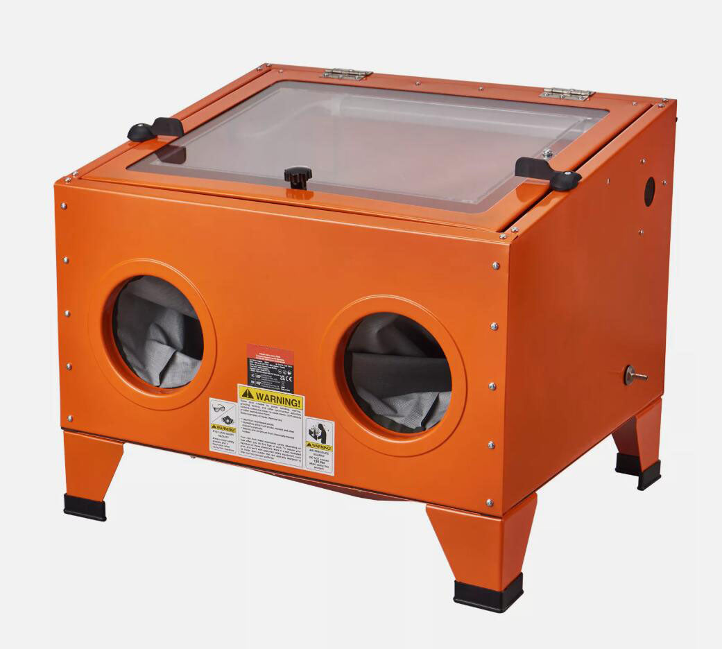 Premium 25 Gallon Sandblasting Cabinet Benchtop Cabinet with Blasting Gun 4 Nozzle AU