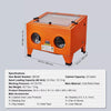 Premium 25 Gallon Sandblasting Cabinet Benchtop Cabinet with Blasting Gun 4 Nozzle AU