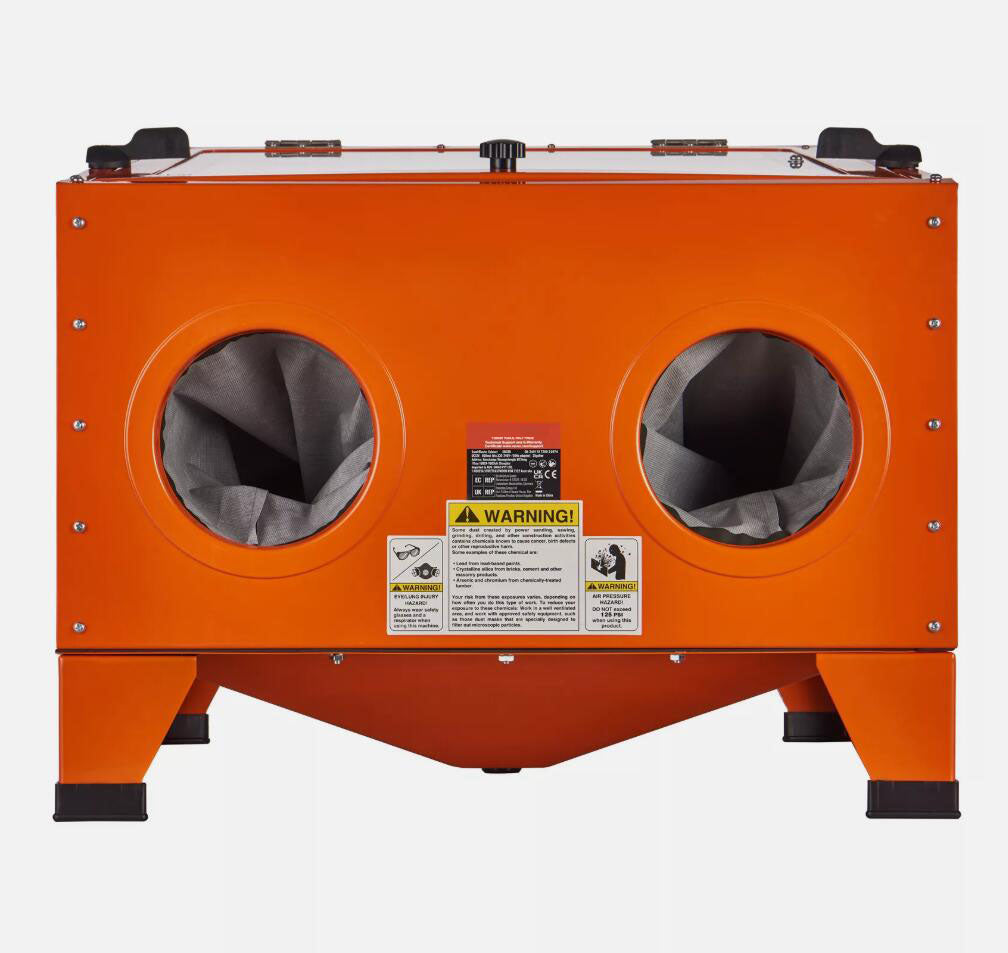 Premium 25 Gallon Sandblasting Cabinet Benchtop Cabinet with Blasting Gun 4 Nozzle AU