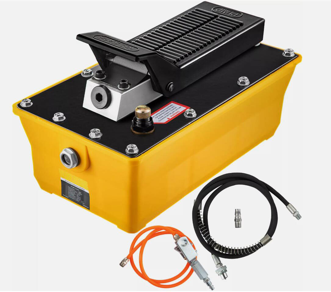 10,000 PSI Premium Air Hydraulic Pump Hydraulic Foot Pump with Hose and Spray Gun AU