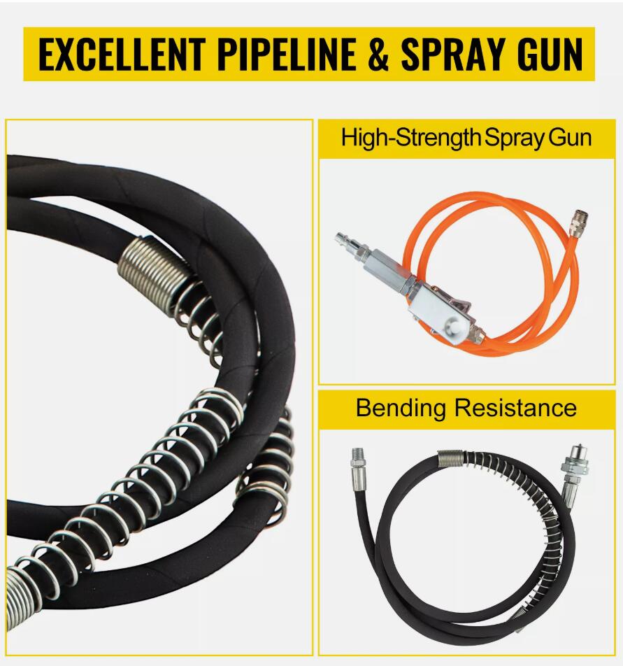 10,000 PSI Premium Air Hydraulic Pump Hydraulic Foot Pump with Hose and Spray Gun AU