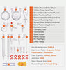 Premium 1000ml 3.3 Boro 29PCS Lab Glassware Distillation Kit Glassware Equipment AU