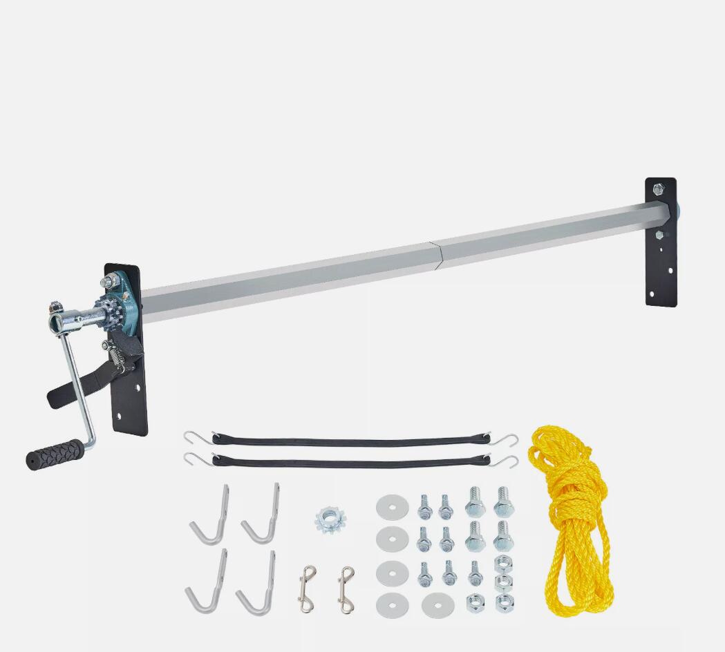 1.6-2.6M Wide Adjustable Dump Truck Trailer Hand Crank Manual Pull Tarp Roller Kit AU