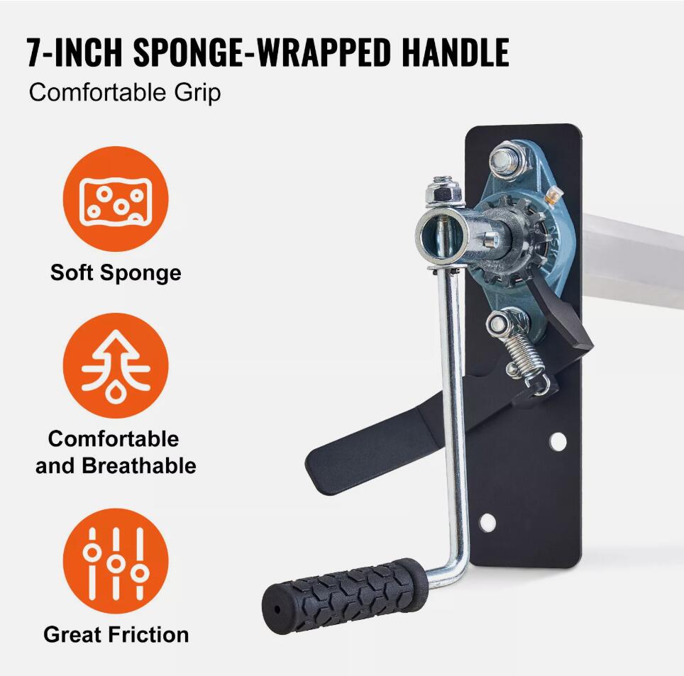 1.6-2.6M Wide Adjustable Dump Truck Trailer Hand Crank Manual Pull Tarp Roller Kit AU