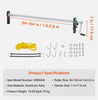 1.6-2.6M Wide Adjustable Dump Truck Trailer Hand Crank Manual Pull Tarp Roller Kit AU