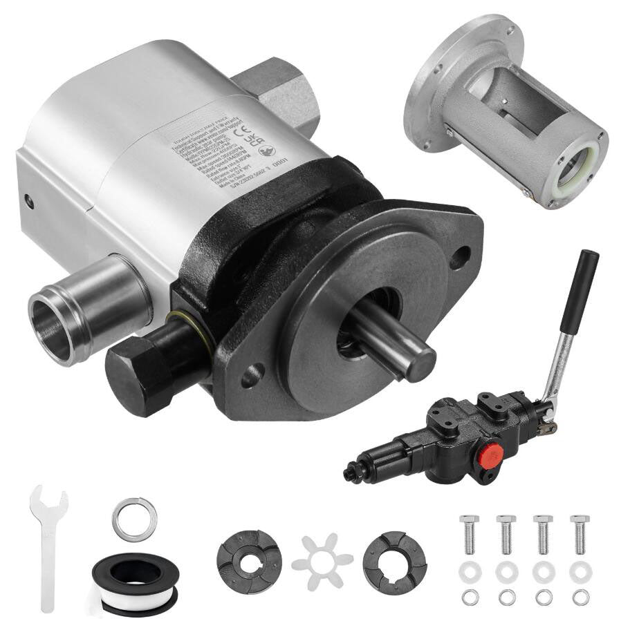 3600 RPM 4000 PSI Hydraulic Wood Log Splitter Pump Kit Gear Pump 22GPM 2 Stage with Valve