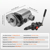 3600 RPM 4000 PSI Hydraulic Wood Log Splitter Pump Kit Gear Pump 22GPM 2 Stage with Valve