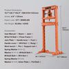 12 Ton Heavy Duty Adjustable Hydraulic Shop Press with Plates H-Frame Benchtop Stand