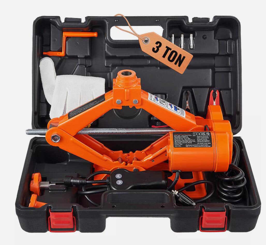 3 Ton UPGRADED Electric Car Jack Floor Jack Electric Scissor Jack Car Repair Tool AU