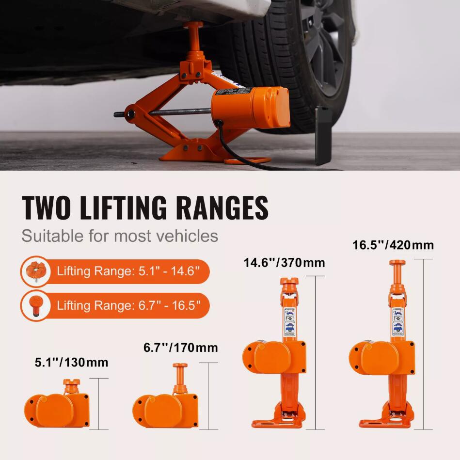 3 Ton UPGRADED Electric Car Jack Floor Jack Electric Scissor Jack Car Repair Tool AU