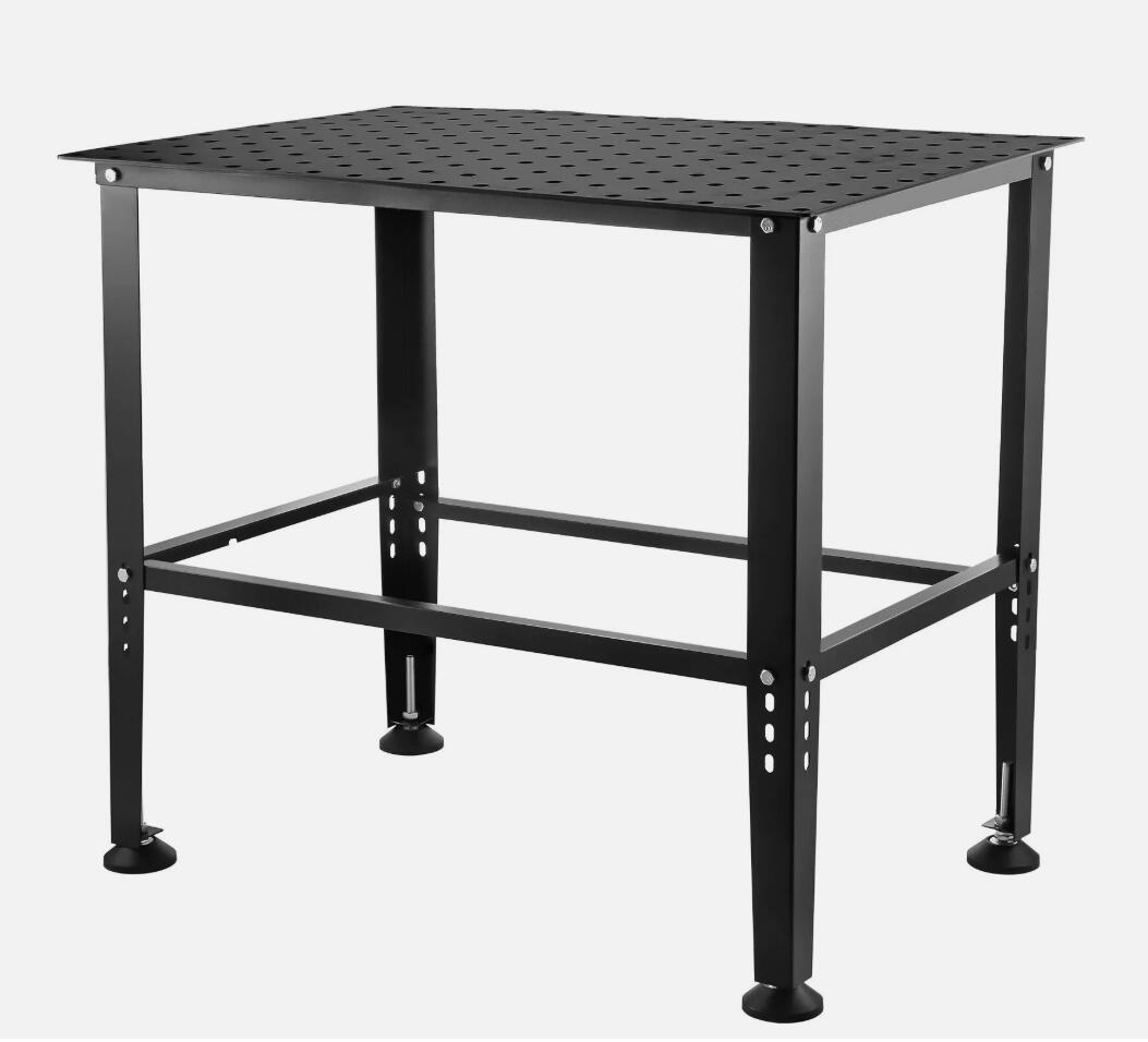 Strong 36" x 24" Welding Table Stable Welding Workbench Table with Fixture Holes 800LBS