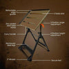 76 x 51CM Height Adjustable Welding Table 150kg Load Heavy-Duty Steel Bench Welder