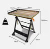 76 x 51CM Height Adjustable Welding Table 150kg Load Heavy-Duty Steel Bench Welder