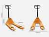 Heavy Duty 3000kg Capacity Lifter Hoist Pallet Jack Truck 550mm Narrow Fork AU