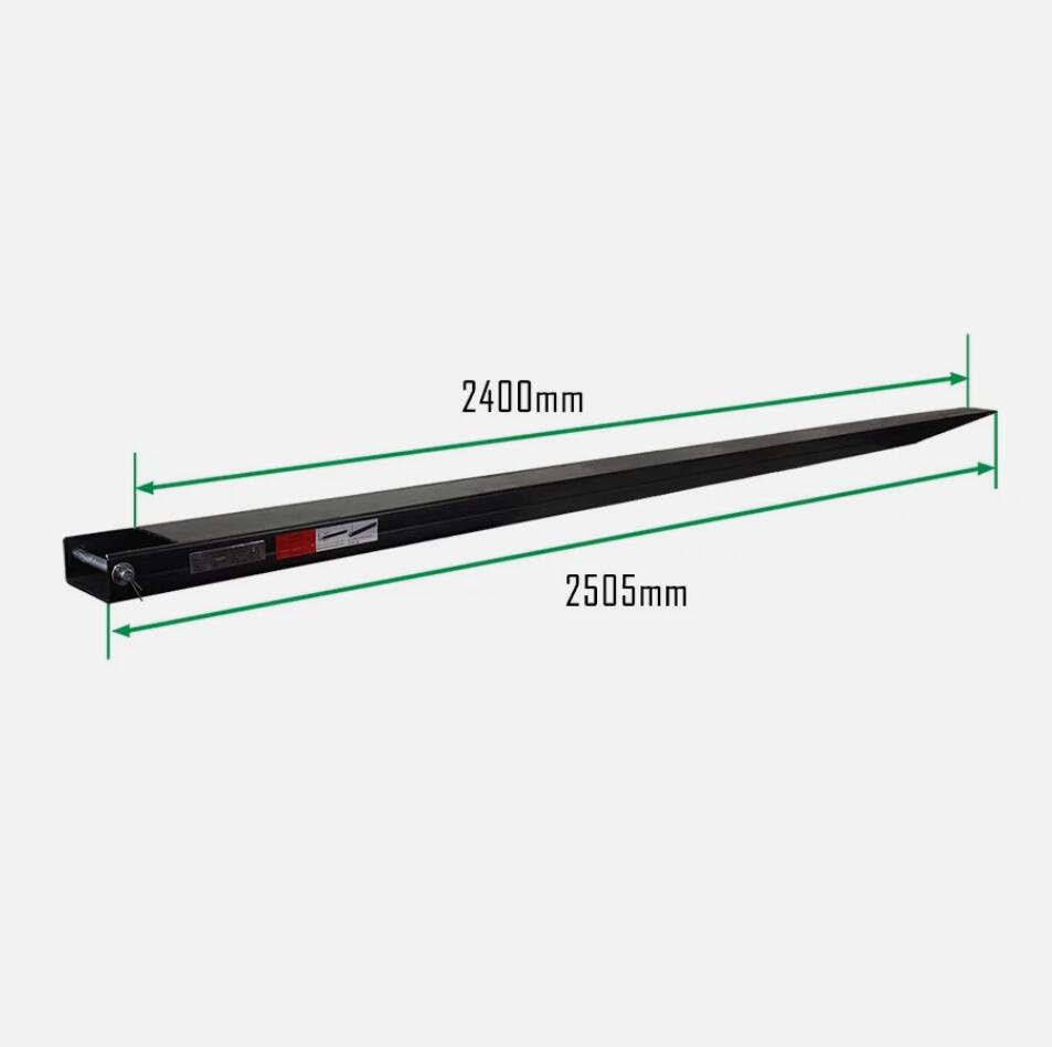 Heavy Duty 2400mm Forklift Fork Tynes Extension Slippers Fit Up to 4 Ton AU
