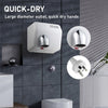 2300W Wall Mounted Automatic Hand Dryer Super Powerful 360° Rotational