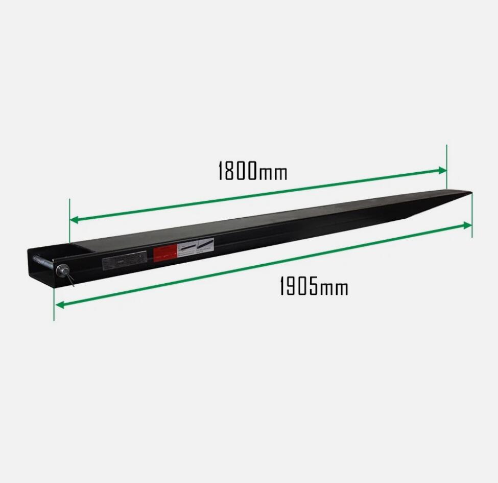 Heavy Duty 1800mm Forklift Fork Tynes Extension Slippers Fit Up to 4 Ton AU