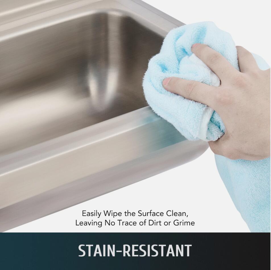 Heavy Duty 17" Stainless Steel Commercial Hand Wash Sink Wall Mount Basin NSF AU