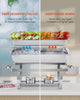 Premium 4 Pack 9L Stainless Steel Chafer Chafing Dish Set Bain Marie Food Warmer AU
