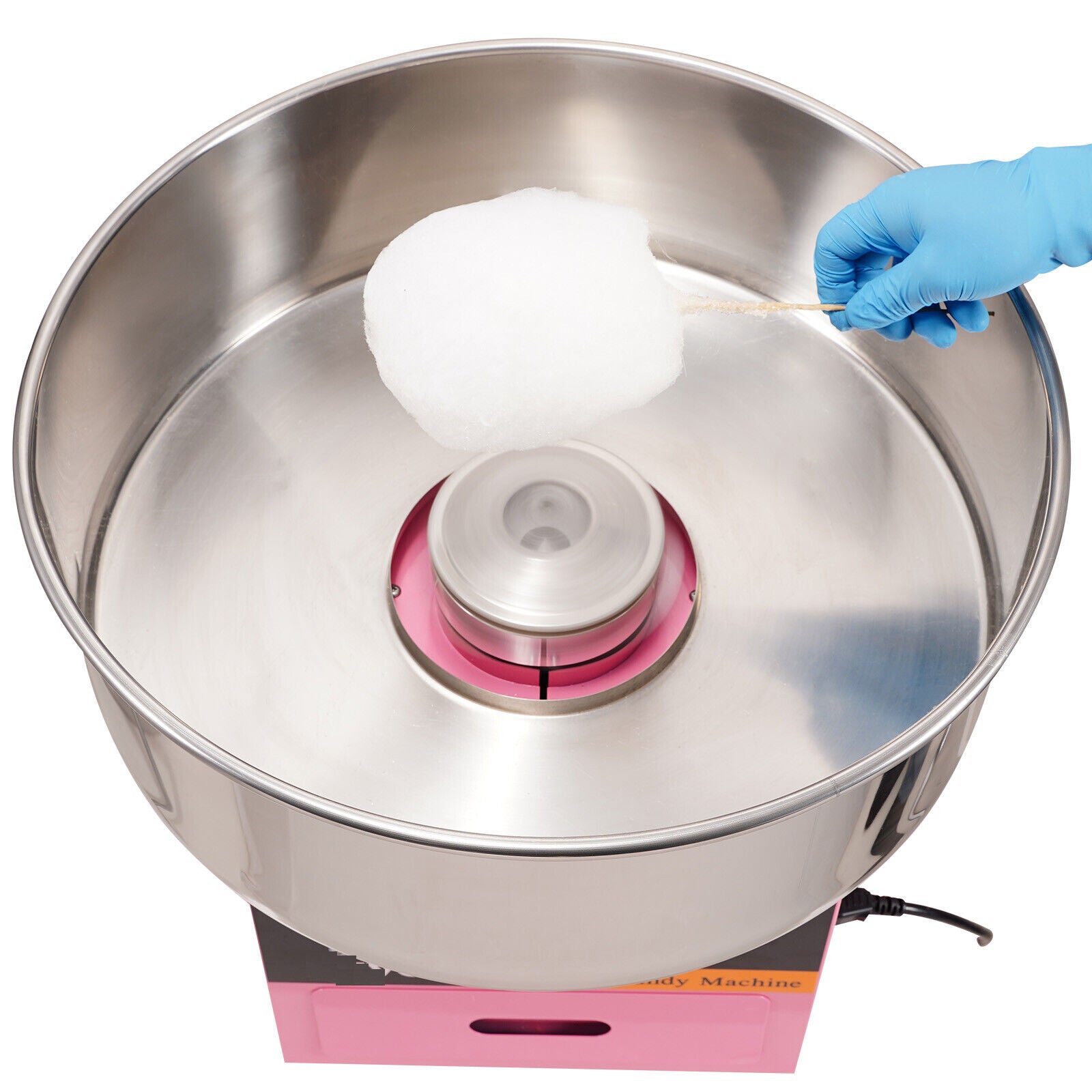 NEW 1000W Commercial Cotton Candy Machine Sugar Floss Maker for Party Pink