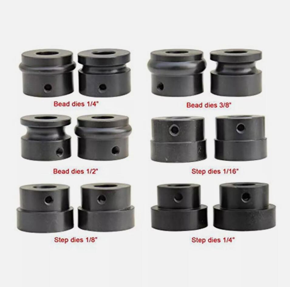 Heavy Duty Sheet Metal Fabrication Bead Roller Kit With Forming Mandrels of 6 Dies AU