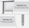 Heavy Duty Stainless Steel Commercial Sink Utility & Prep 3 Compartments Backsplash AU