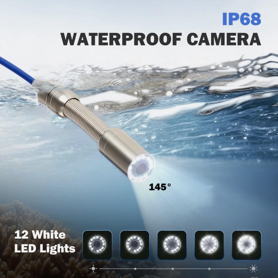 90M 9" Self-leveling Sewer Pipe Inspection Camera 32GB 512Hz Locator & 720P IP68 AU
