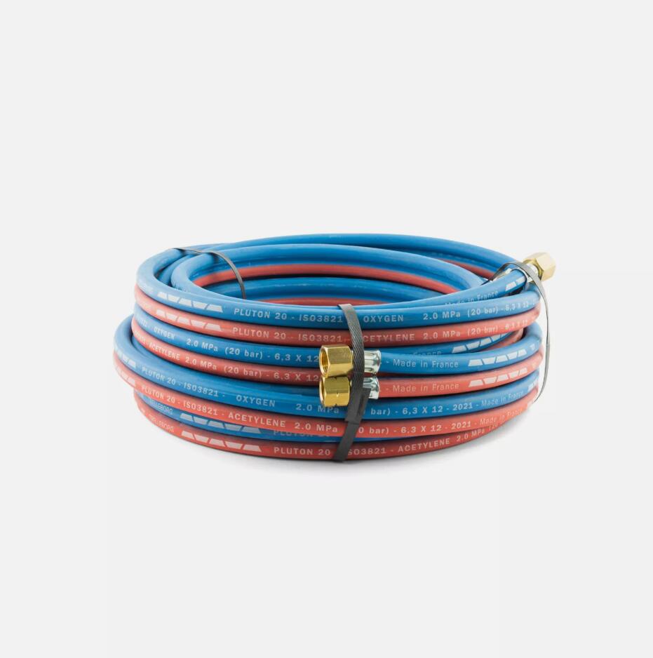 15 Metre Industrial Quality Oxy Acetylene Twin Hose 5/8 UNF Fittings AU