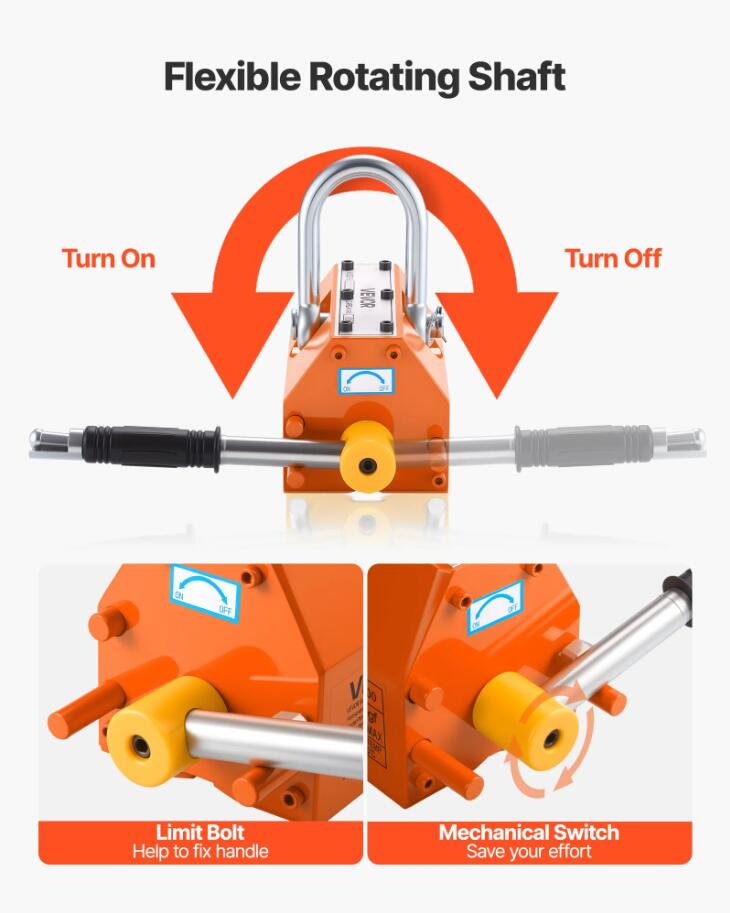 600 kg Adjustable Magnetic Lid Lifter Steel Dolly Heavy Duty Magnet Lift With Wheels AU