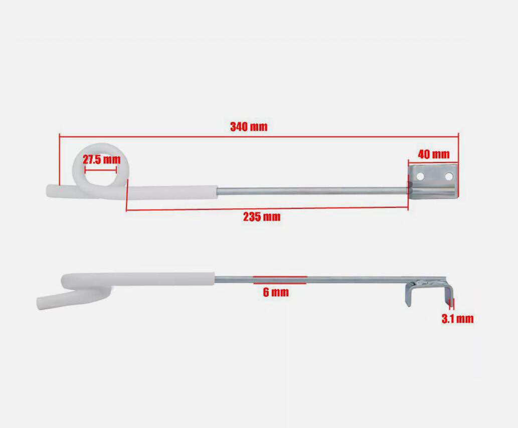 20PCS Premium 400mm Offset Pigtail Insulator Outrigger Electric Fence Star Picket Post AU