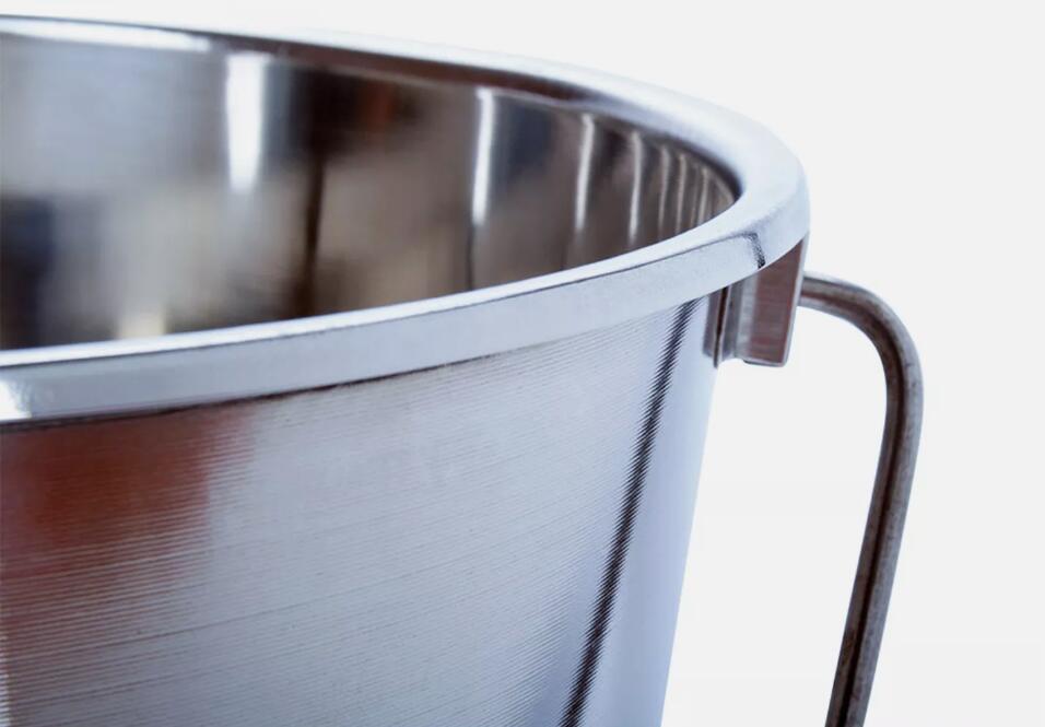 2PCS Heavy Duty Stainless Steel Bucket with Handle 20Ltr Premium Quality AU