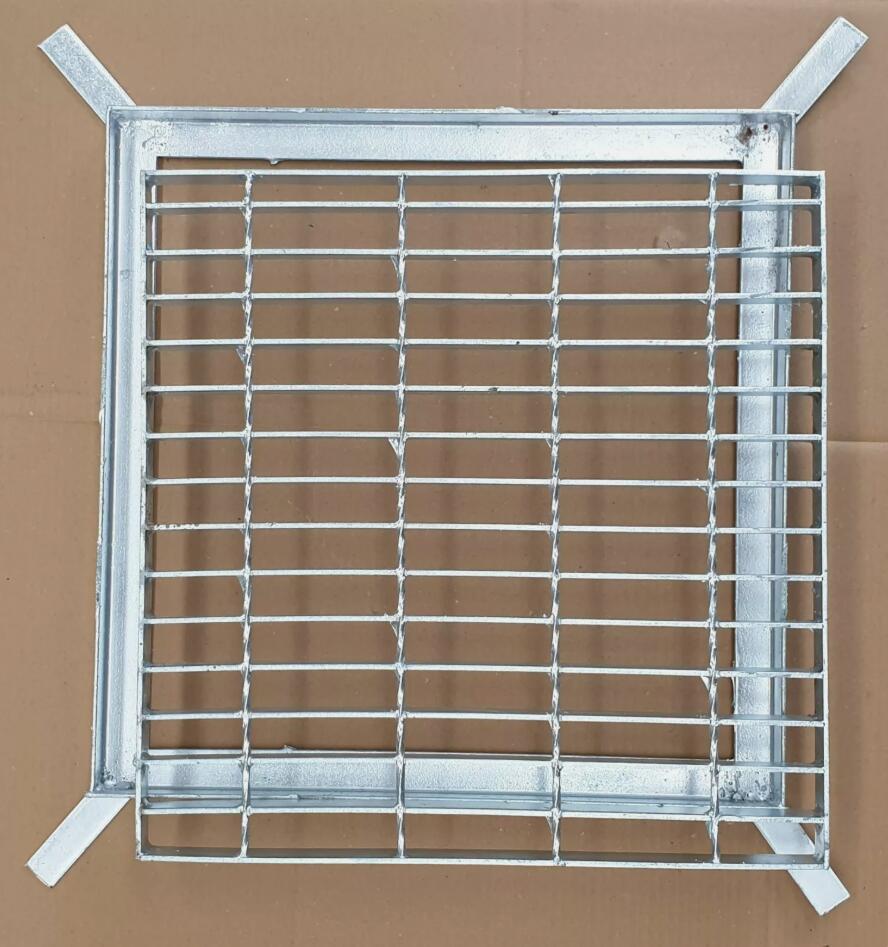 Heavy Duty 460mm x 460mm Galvanized Steel Storm Water Drain Grate + Frame AU