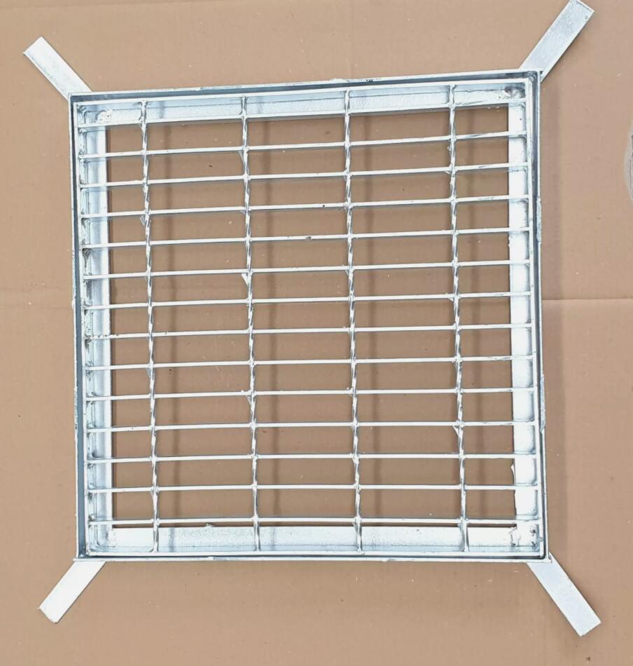 Heavy Duty 460mm x 460mm Galvanized Steel Storm Water Drain Grate + Frame AU
