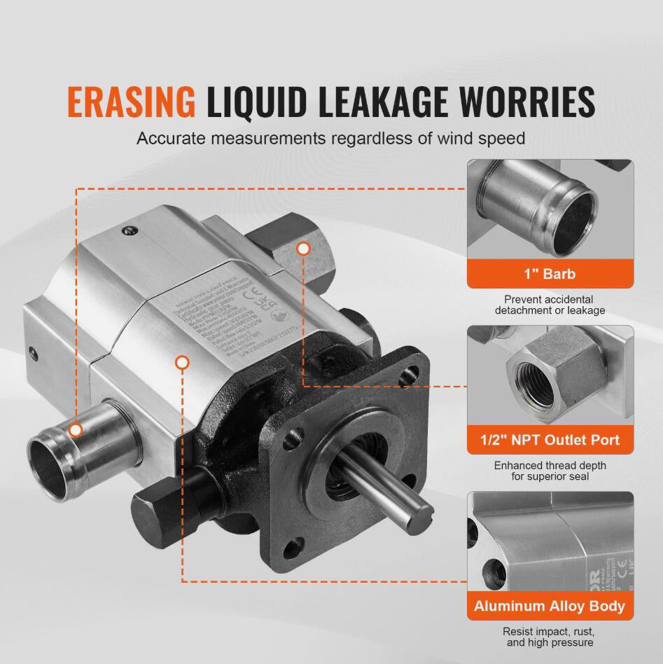 Heavy Duty 4000 PSI Hydraulic Wood Log Splitter Pump Kit Gear Pump 13GPM 2 Stage with Coupling