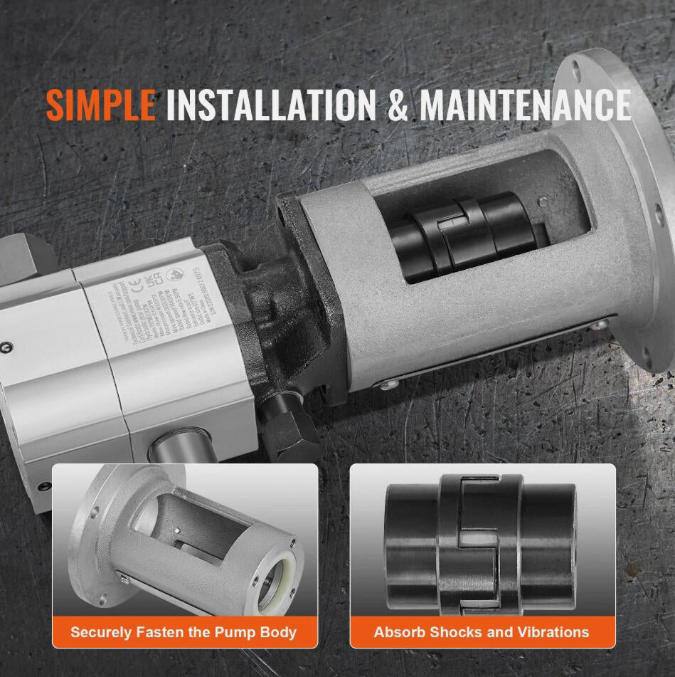 Heavy Duty 4000 PSI Hydraulic Wood Log Splitter Pump Kit Gear Pump 13GPM 2 Stage with Coupling