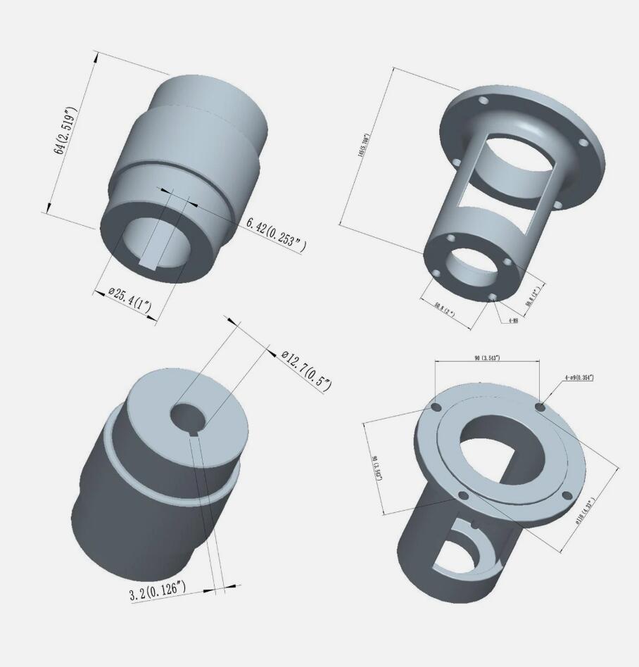 Heavy Duty 4000 PSI Hydraulic Wood Log Splitter Pump Kit Gear Pump 13GPM 2 Stage with Coupling