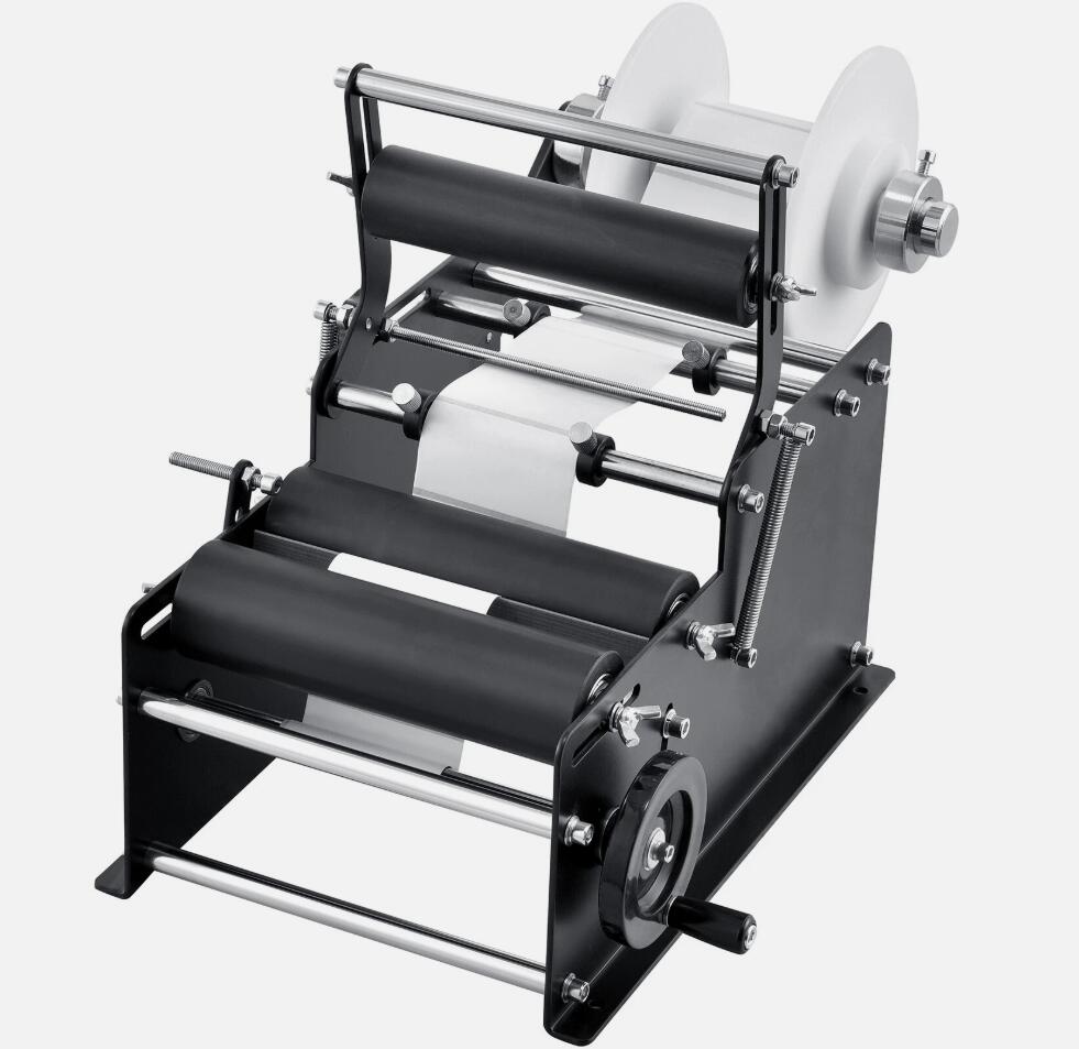 Upgraded Premium Manual Round Bottle Label Applicator Labeling Machine 15-20 Bottles/min